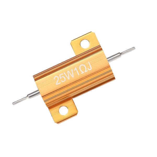Lot Of 2 - 25 Ohm 25 Watt Wirewound Ceramic Power Resistors (25W025) - New Old Stock
